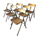 6 vintage folding chairs
