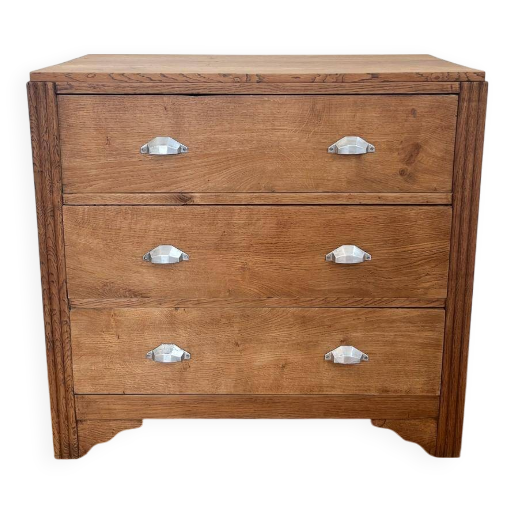 Art Deco chest of drawers in solid oak