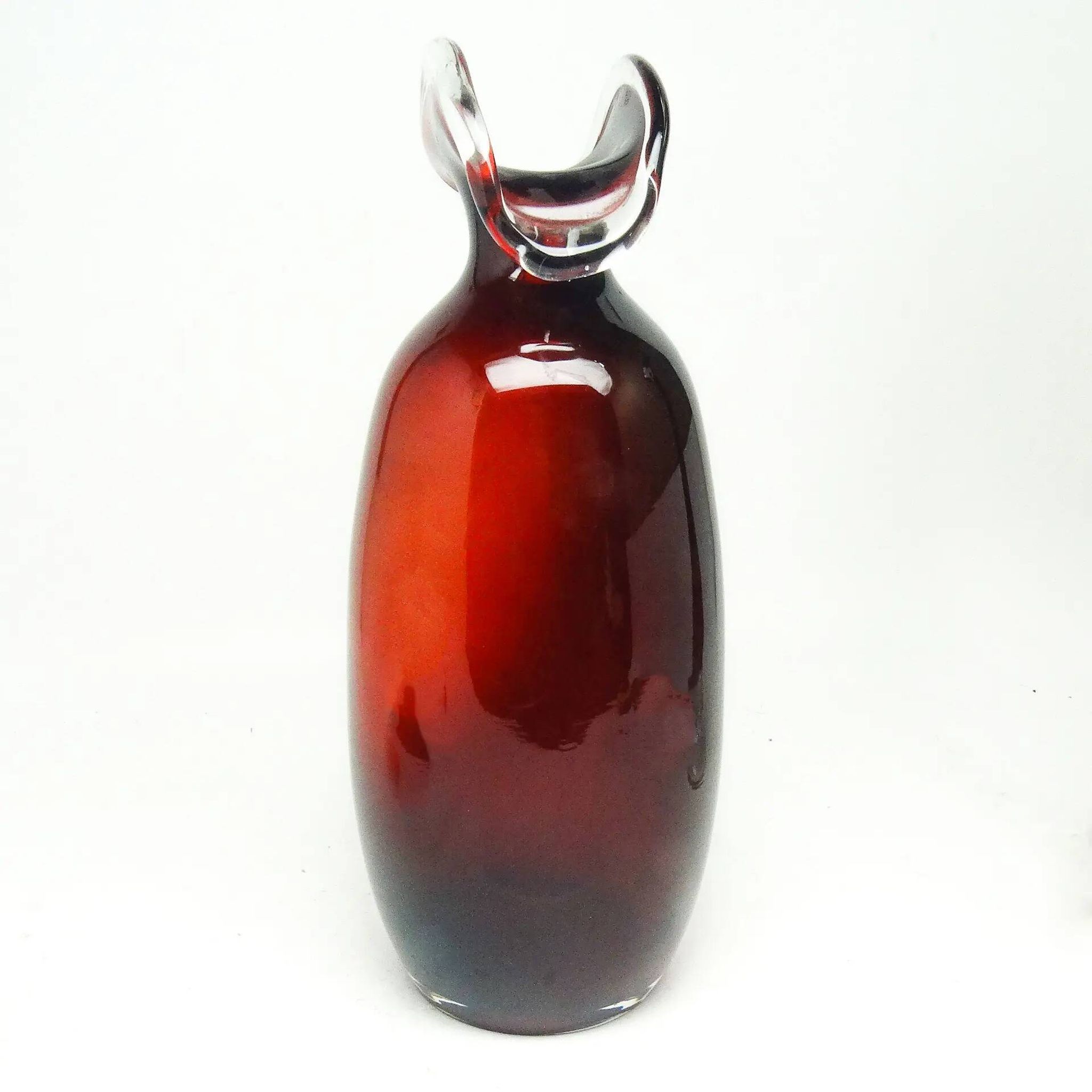Mid-century modern vase, glass, Poland, 1970s