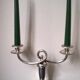 Candle holder - Gallia candlestick - Christofle Royaumont model in silver-plated metal