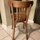 Old bistro chair with caned seat