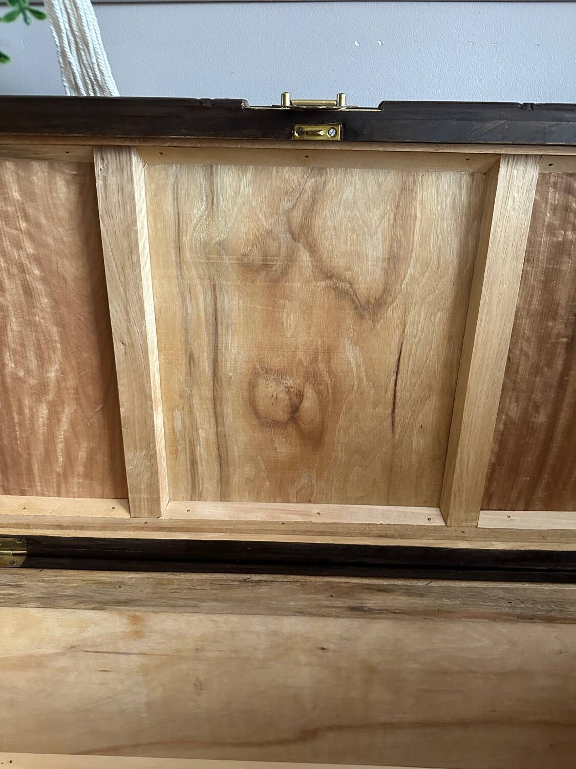 Wooden and cane trunk