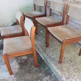 5 vintage chairs 70s 80s