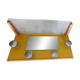 Porte manteau années 50 avec miroir patères métal et tablette verre