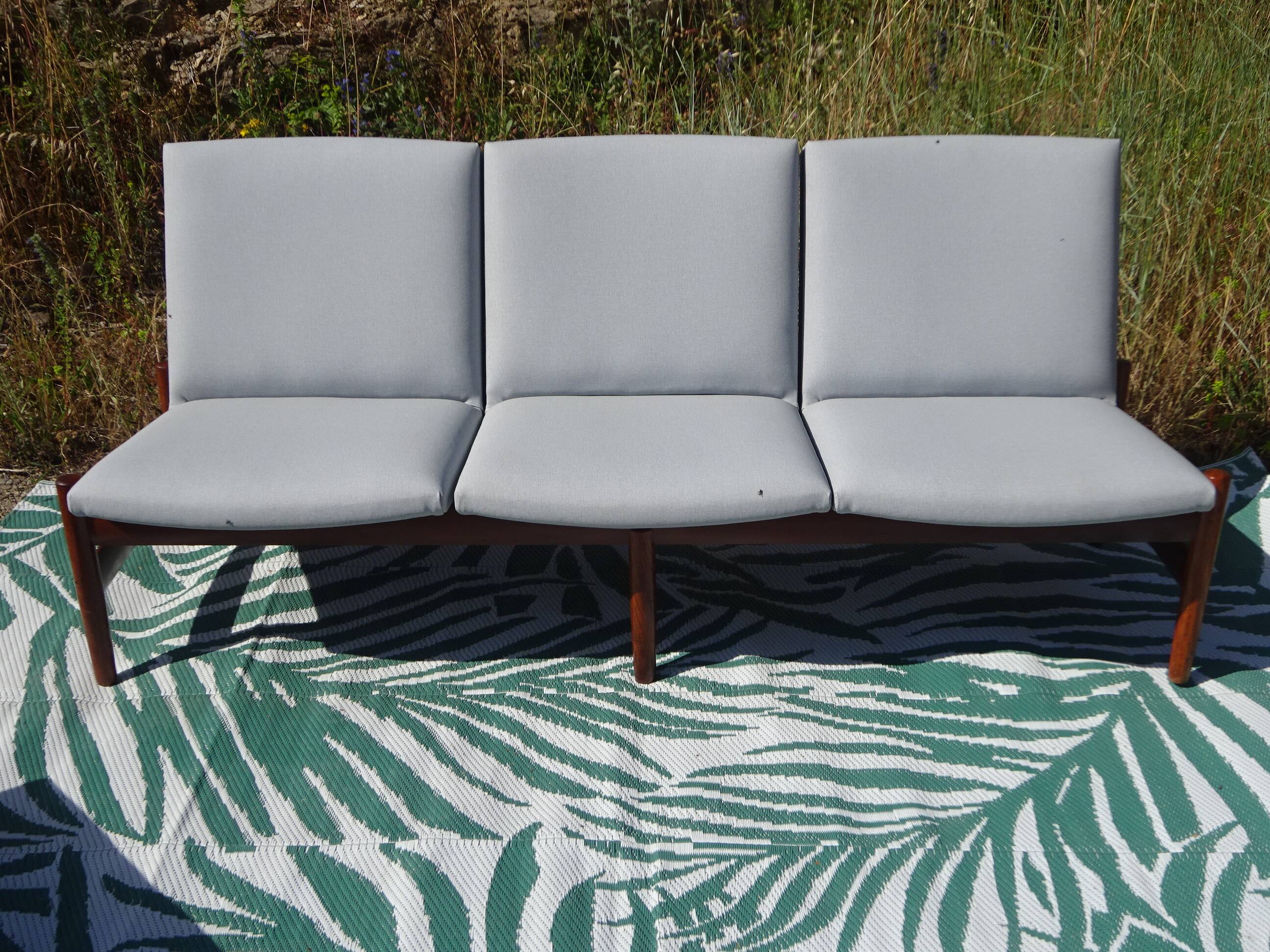 Modular 3-seater sofa + a teak coffee table by Karl SØrlie & SØnner