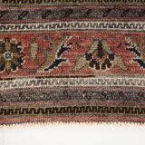 4x7 Brown Floral Vintage Persian Rug, 130x215Cm SK 2606
