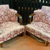 Pair of art deco armchairs