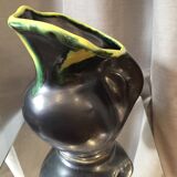 Vintage vallauris lunetta earthenware jug or pitcher