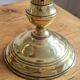 Pair of brass candle holders