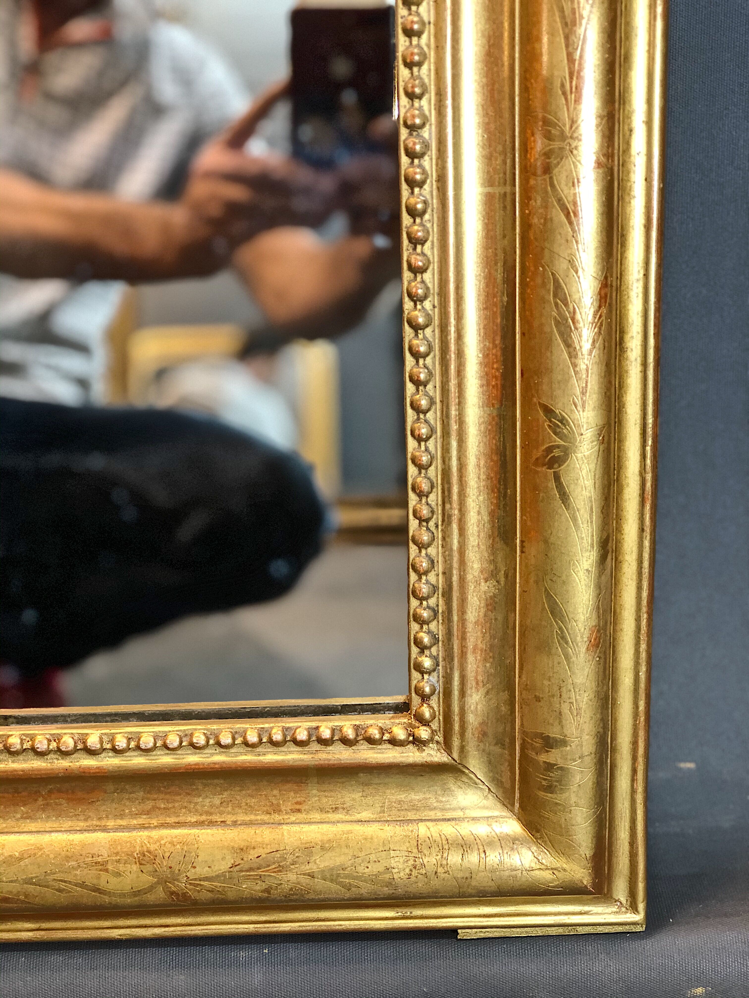 Old mirror 120x84 cm Louis-Philippe era