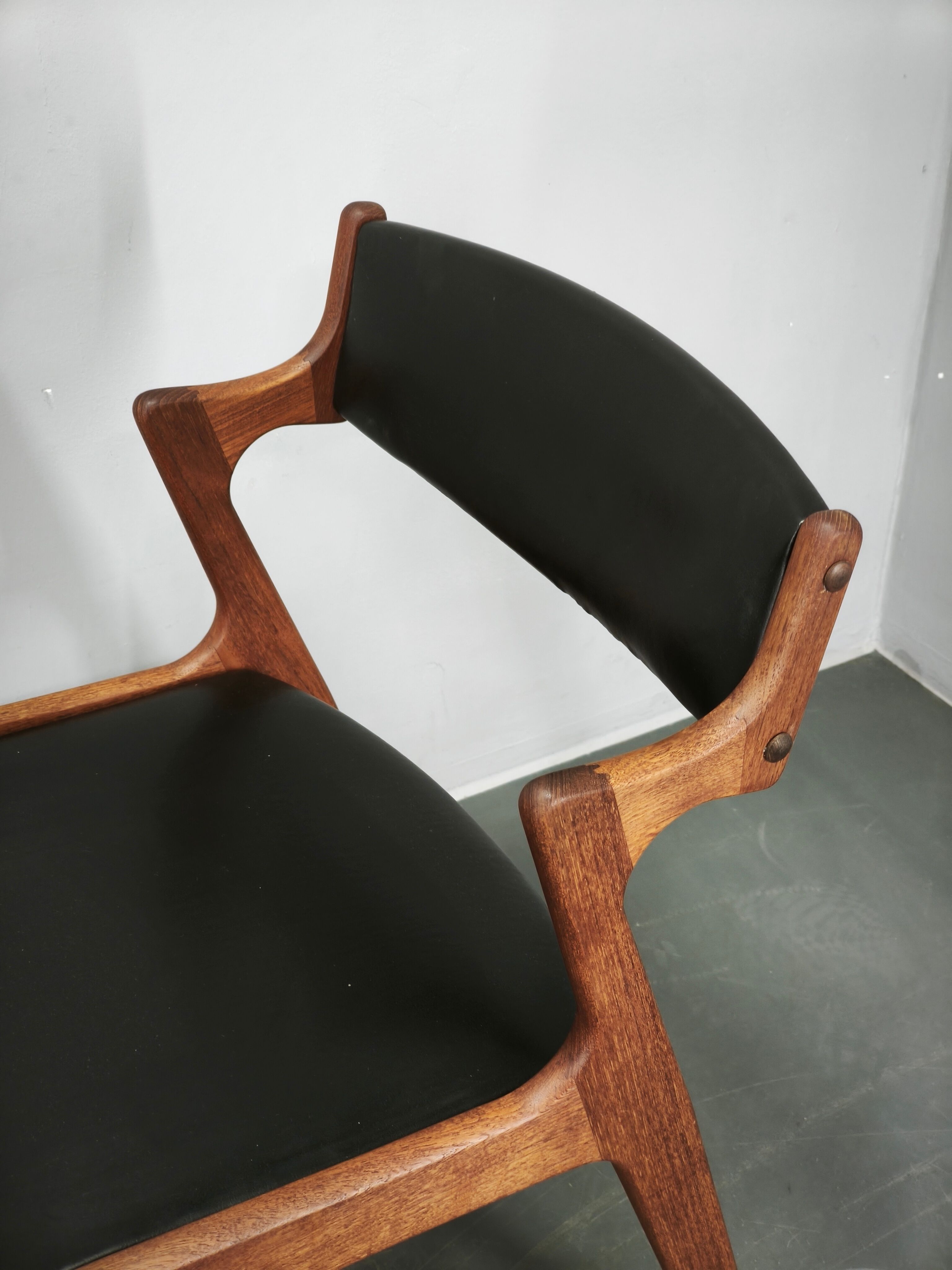 Sven Aage Madsen Teak Vanity Desk with Mirror, Denmark, 1960s