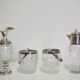 Glass pitchers, 1960s, set of 4