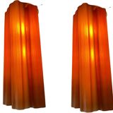 Large Glass Tronchi Sconces Set of 2 1970’s