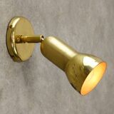 Mid-Century Italian Brass Wall Reflector Lamp, 1960s