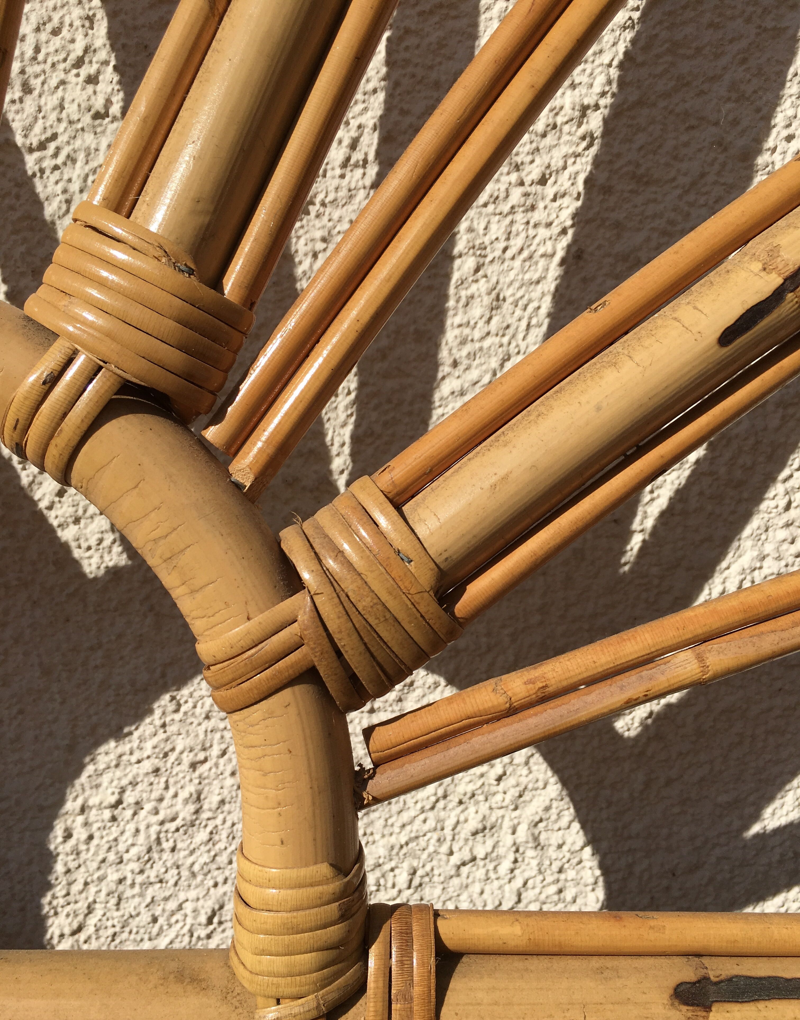 Rattan bedhead one person