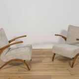 Model 410 Armchairs by Jindřich Halabala for UP Závody, Czechoslovakia, 1930s, Set of 2