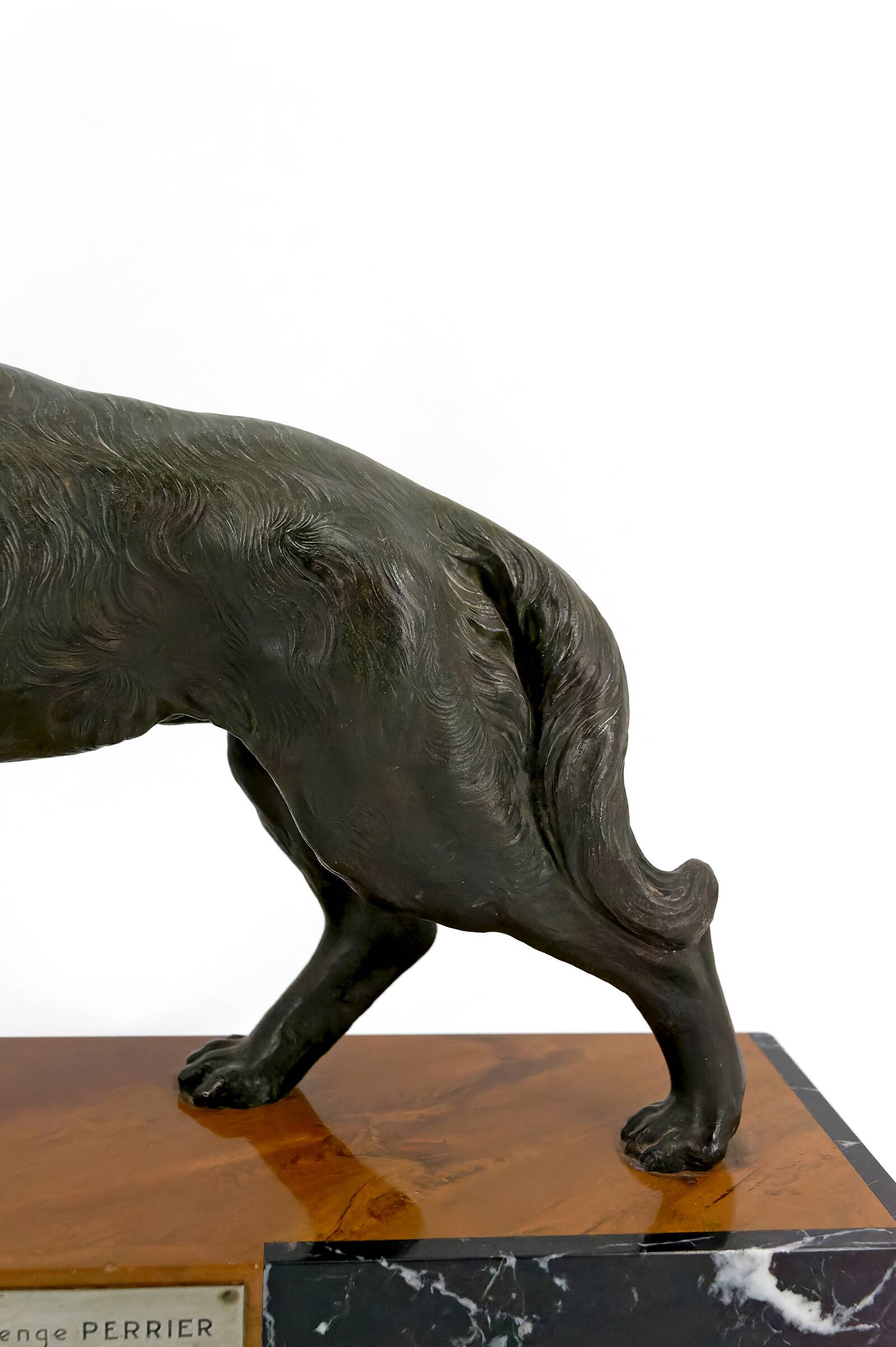 Sculpture representing a German Shepherd, Perrier Challenge Trophy, 1942