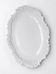 Antique deep dish in white Limoges porcelain, with rockwork relief.