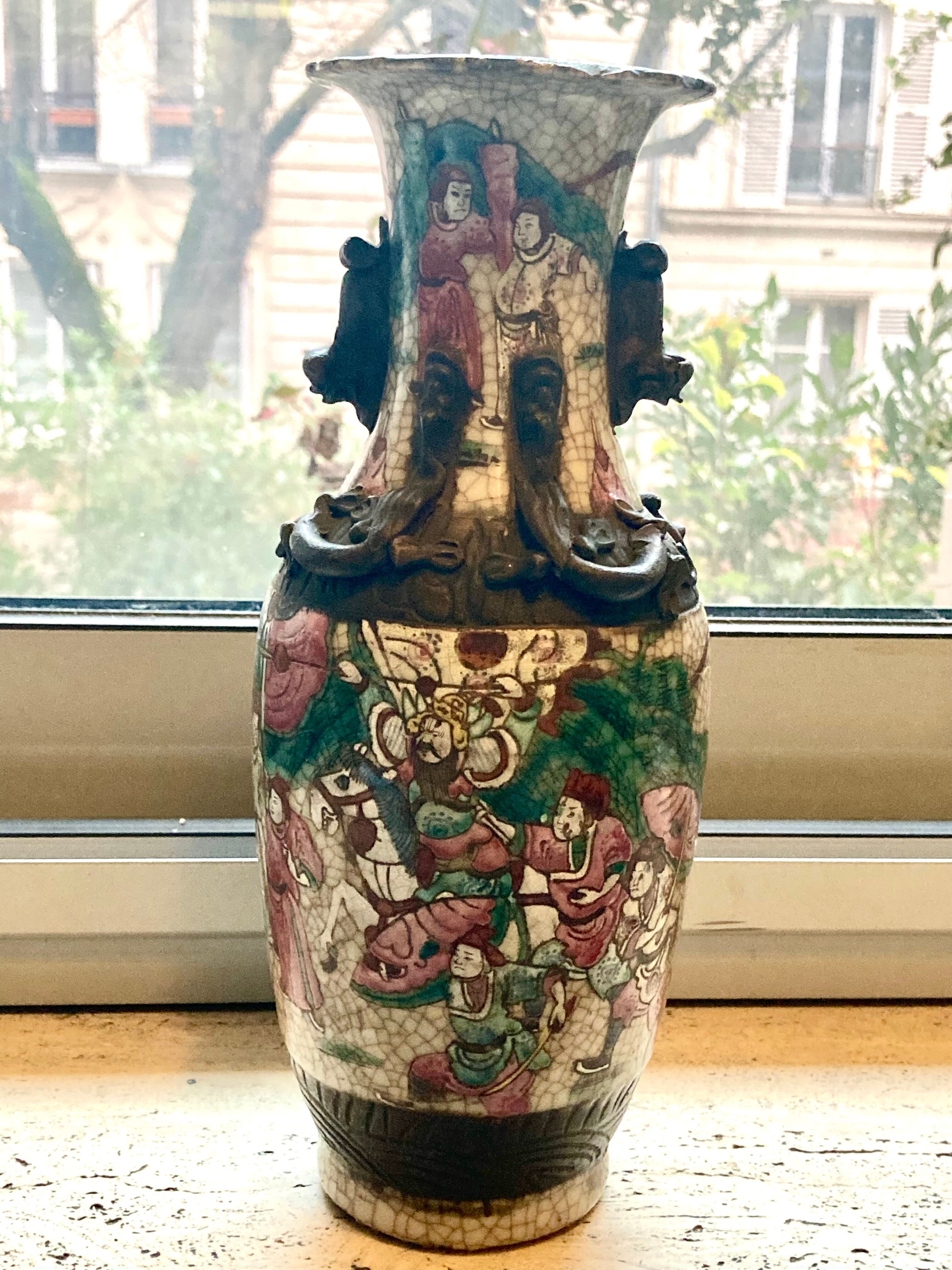Pair of Nanjing vase signed- excellent condition - beautiful quality