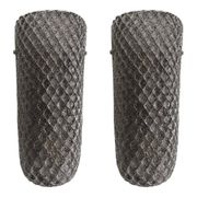 Modern Italian Gray “Graniglia” Rhombus Murano Glass Sconces, Pair