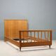 Simple vintage light in beech veneer, Italian design 1950s.