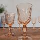 Lot de 8 verres vintage Rosaline