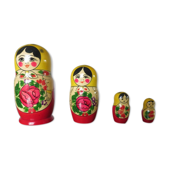 4 Russian dolls " MATRIOCHKAS " 70s