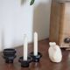 Pair of vintage octagonal candlesticks – 1980s