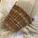Large basket with rattan handles