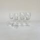 Set de 4 verres à eau et 4 verres à vin, verre tourbillonnant
