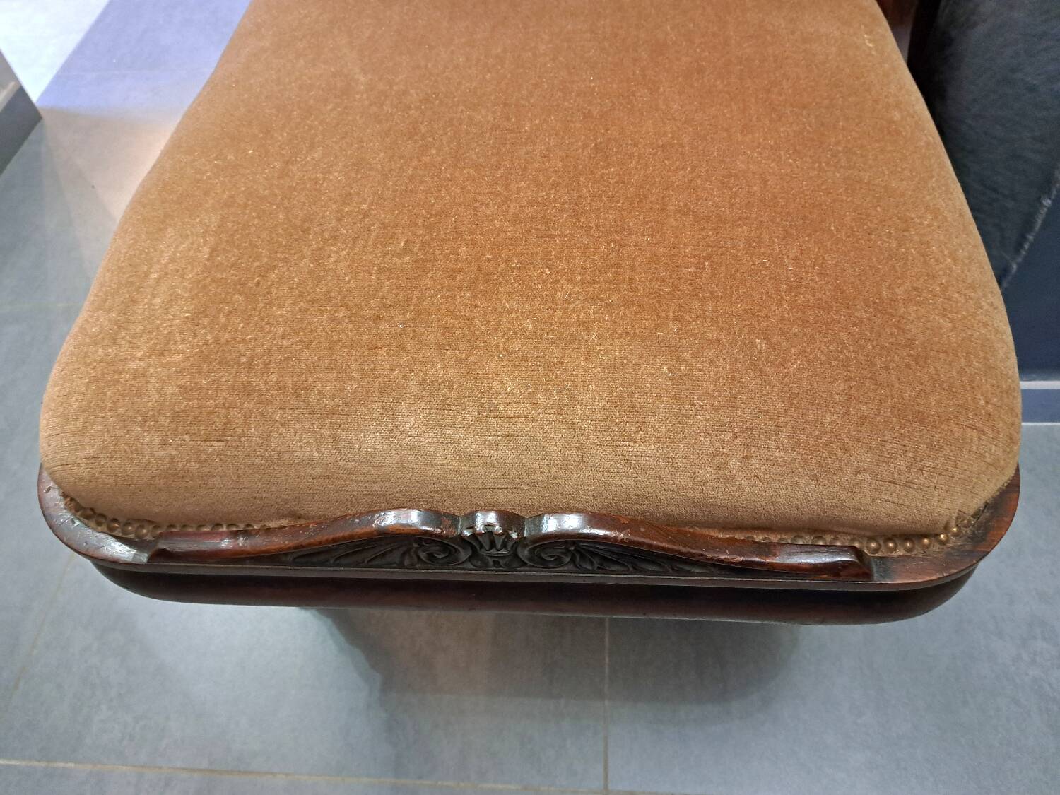 Napoleon III daybed in rosewood