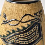 Vase studio d'art céramique vintage Dona Saigon Vietnam années 1970