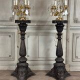 Pair of Bronze Pedestals, Italy, 19th Century