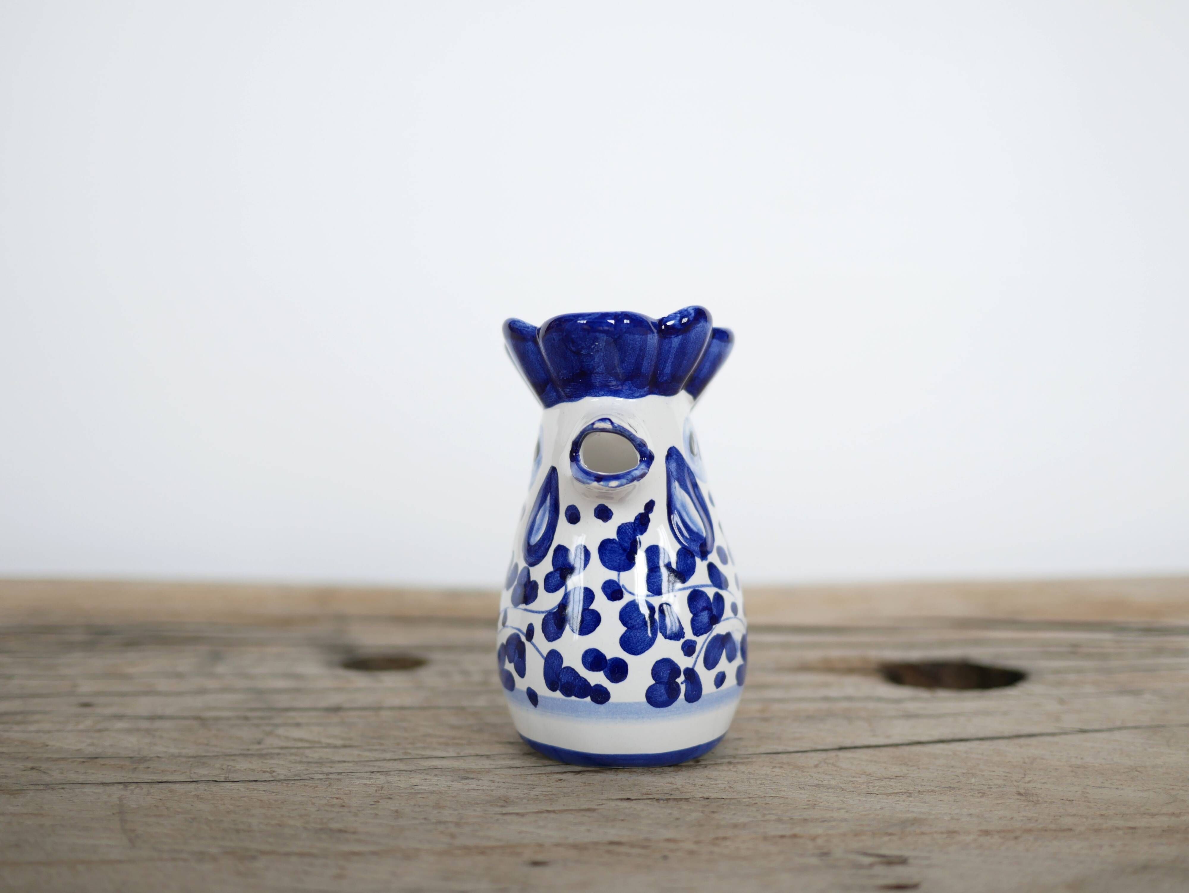 Vintage ceramic milk jug from Deruta, Italy