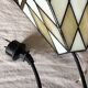 Art Deco style stained glass wall light