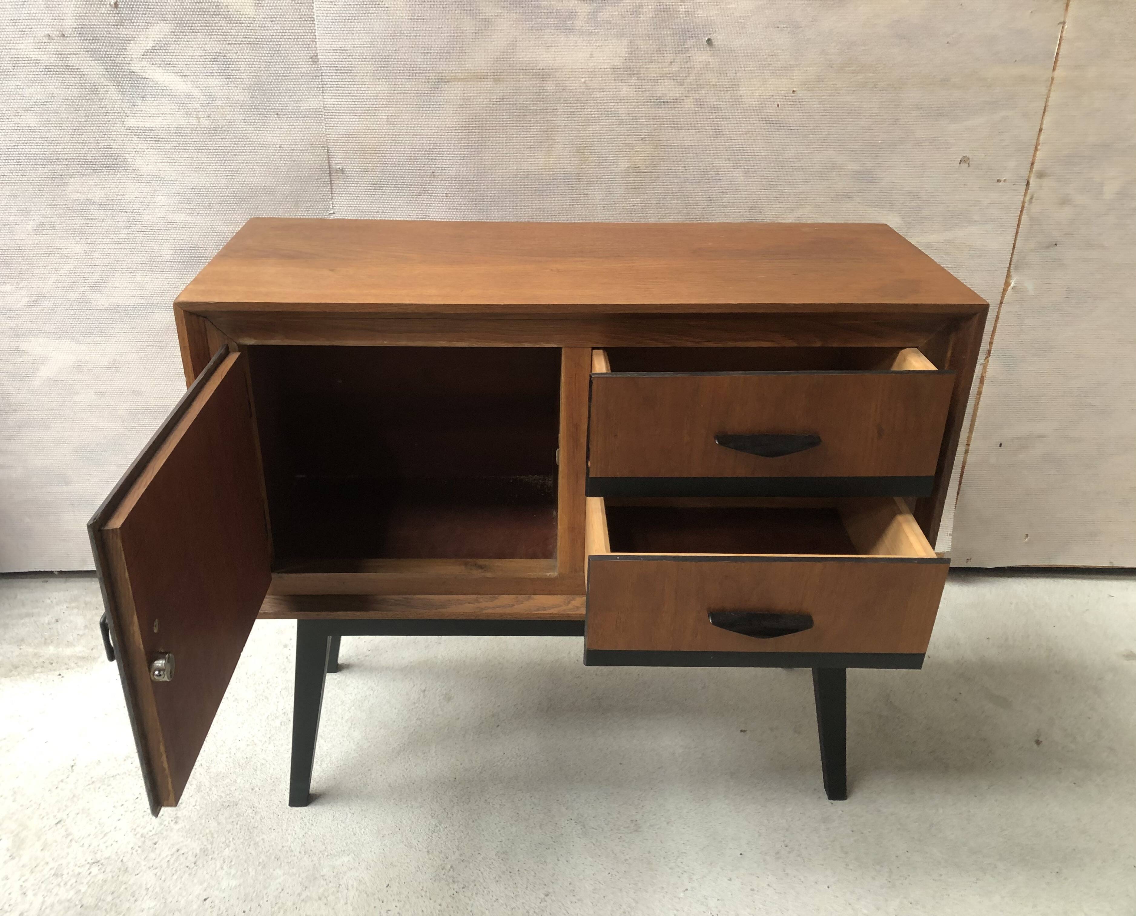 Small row of vintage storage furniture from the 1960s