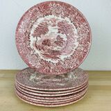 8 ironstone red ironstone iron earth plates