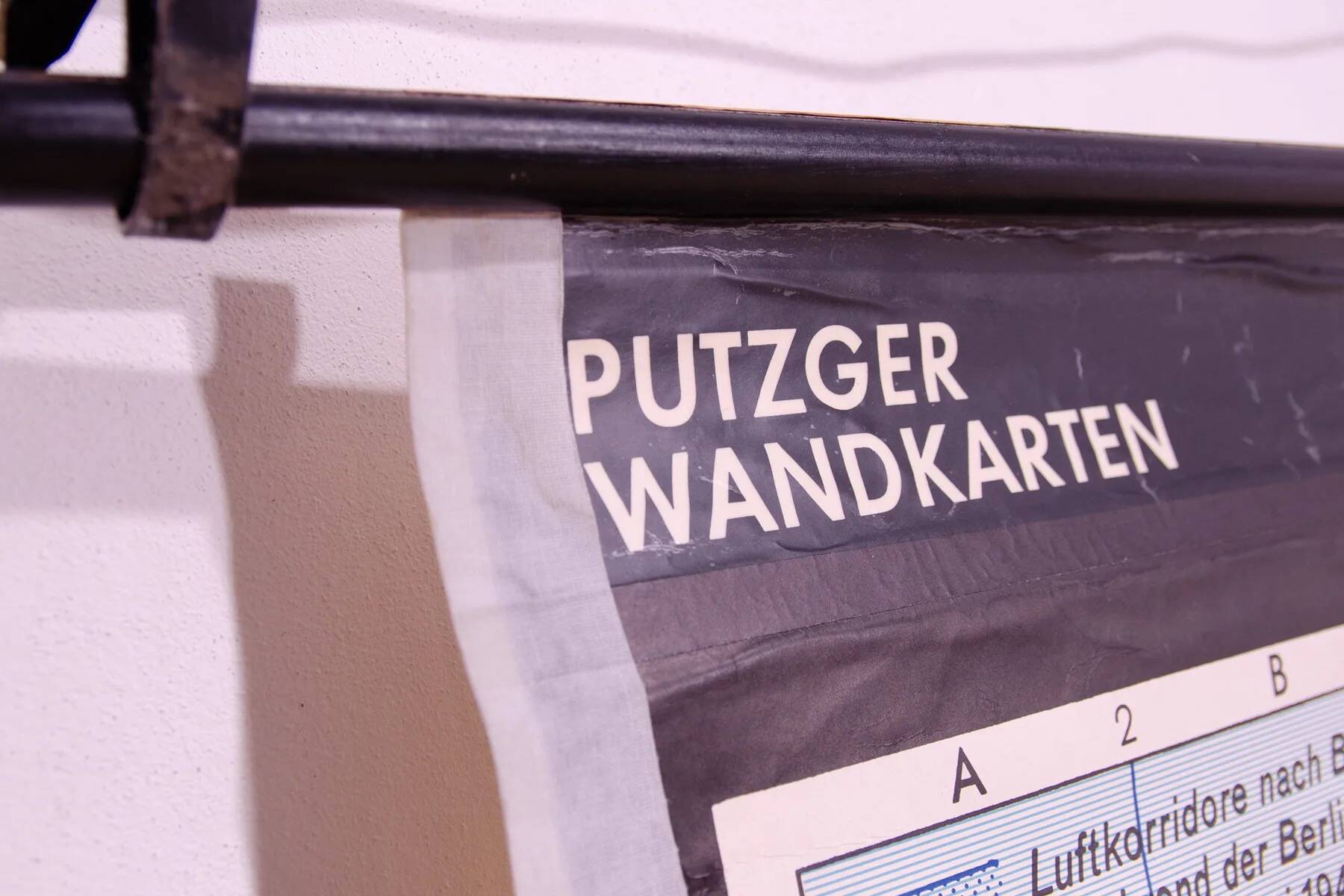 German Vintage school map of Central Europe, 1961