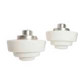 Pair of art deco ceiling lights 1930 diameter 30cm