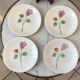 Service à dessert fleurs Made in France années 50