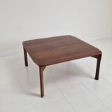 Italian Square Coffee Table in Chamfered Walnut, Stildomus, 1960s