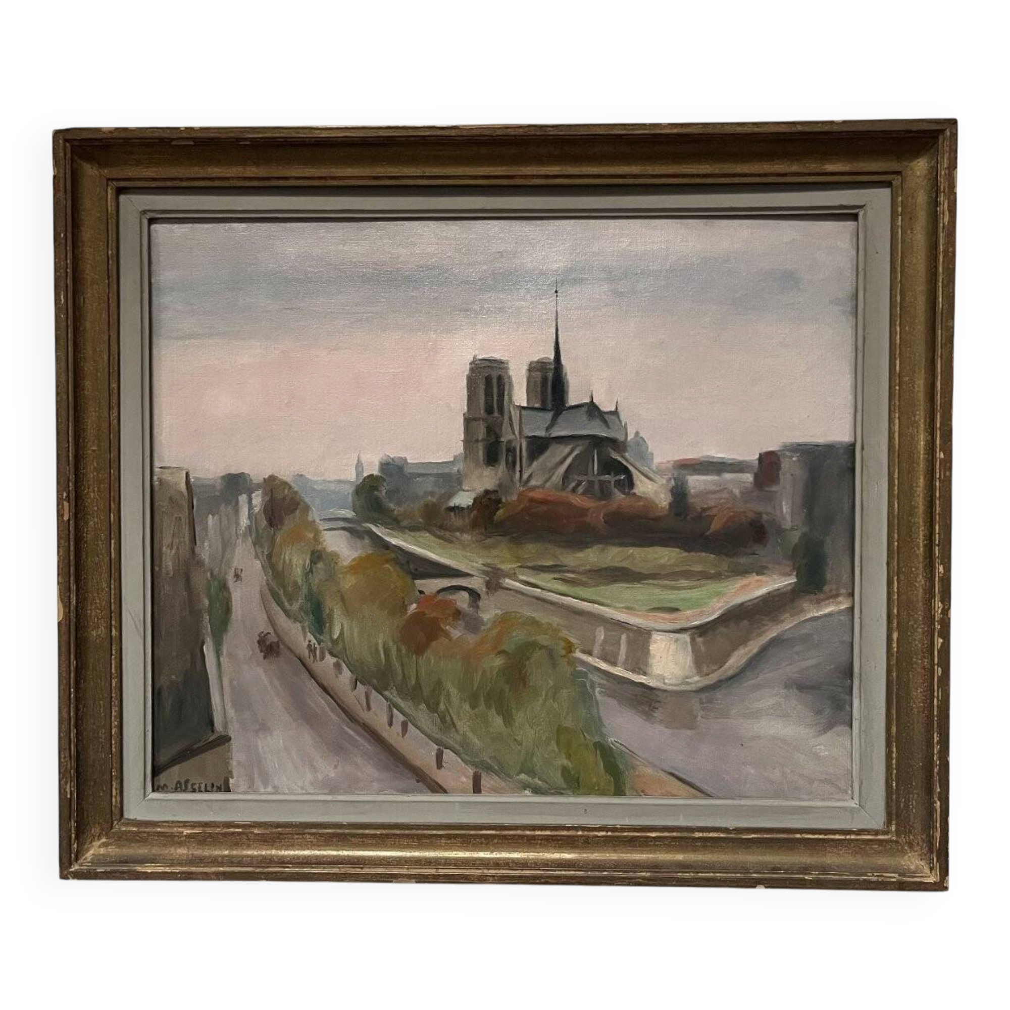 Maurice Asselin (1882-1947) Notre-Dame, Paris Oil on canvas, signed