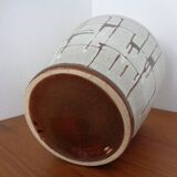 Large lava ceramic cachepot, 1970s