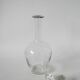 large wine carafe in chiseled glass and faceted stopper 1930