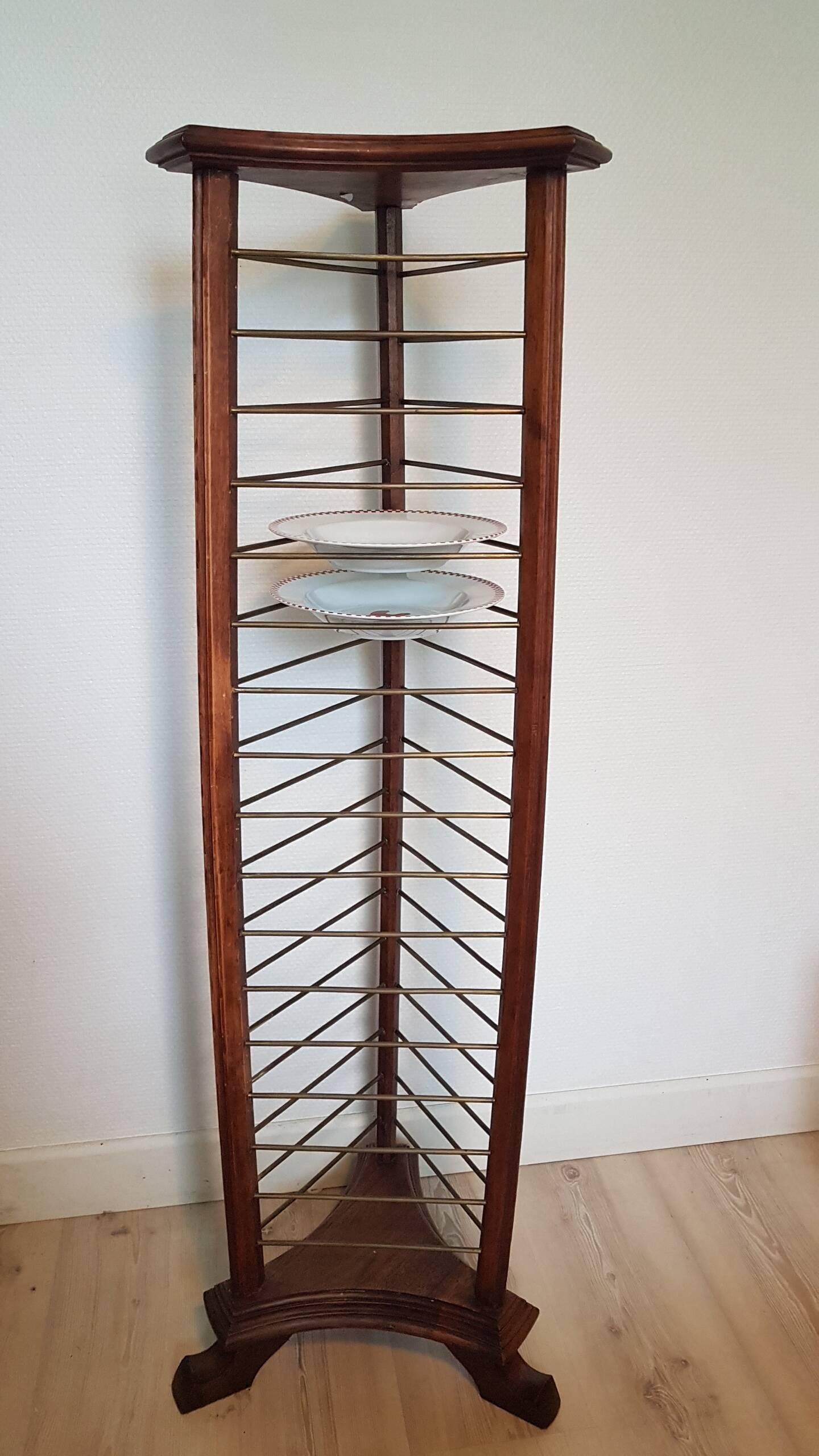 Door Plates or presentation column 1900/1930 in walnut