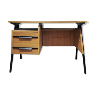 Vintage desk wooden feet compasses