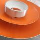 Suspension alu brossé orange