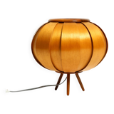 Very rare Mid Century Modern birch bentwood lamella tripod Table Lamp