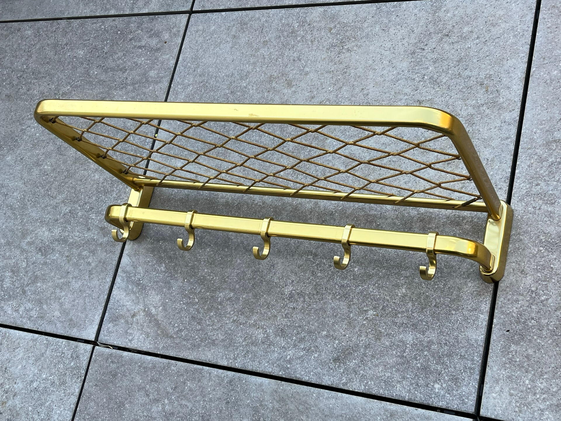 Coat rack style train luggage rack l=62cm