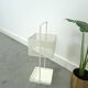 White metal vintage umbrella holder, umbrella stand